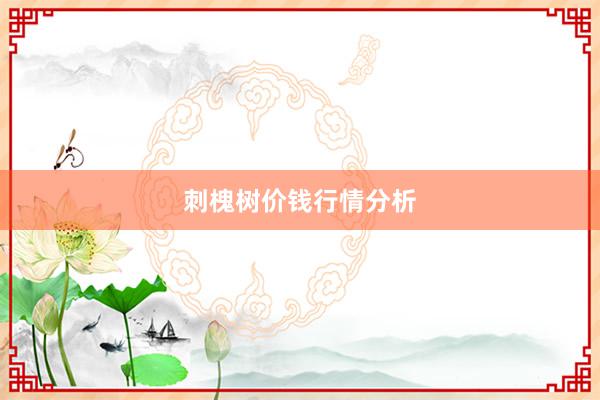 刺槐树价钱行情分析
